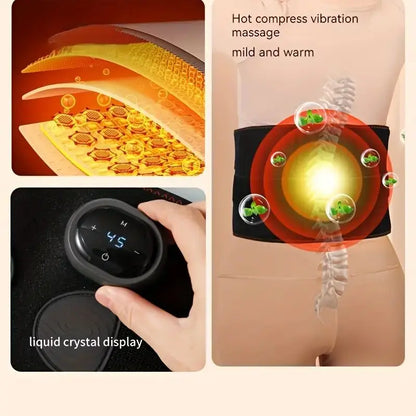 Portable Electric Lumbar Heating & Massage Waist Belt