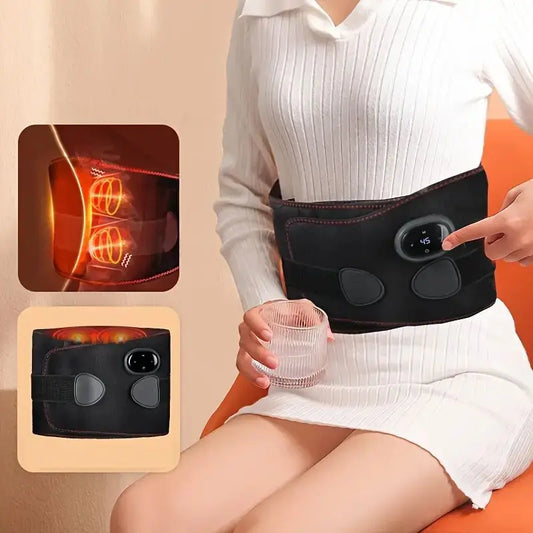 Portable Electric Lumbar Heating & Massage Waist Belt